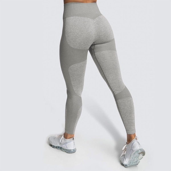 Europæiske og amerikanske sømløse, hofteløftende, fugttransporterende yogabukser, sportsbeklædning, fitnessbukser, hoftfremhævende tights til kvinder 9154AB pants-earth red L