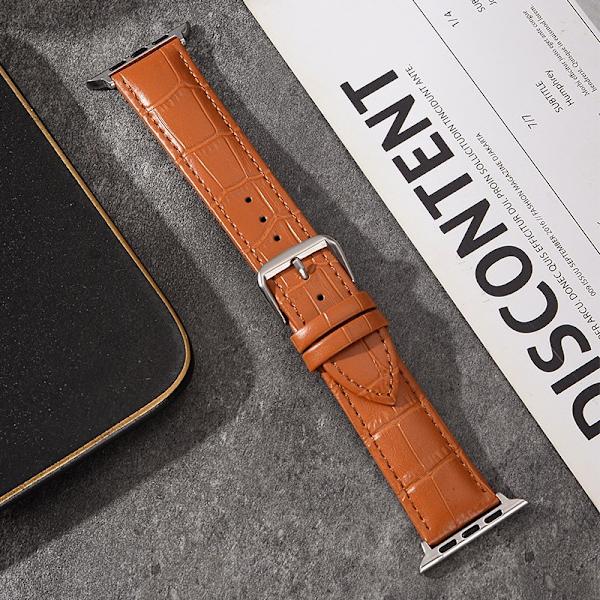 Klockarmband för Apple Watch iWatch Urtavla 38/40/41mm Universal Orange Bambu Snabbkoppling