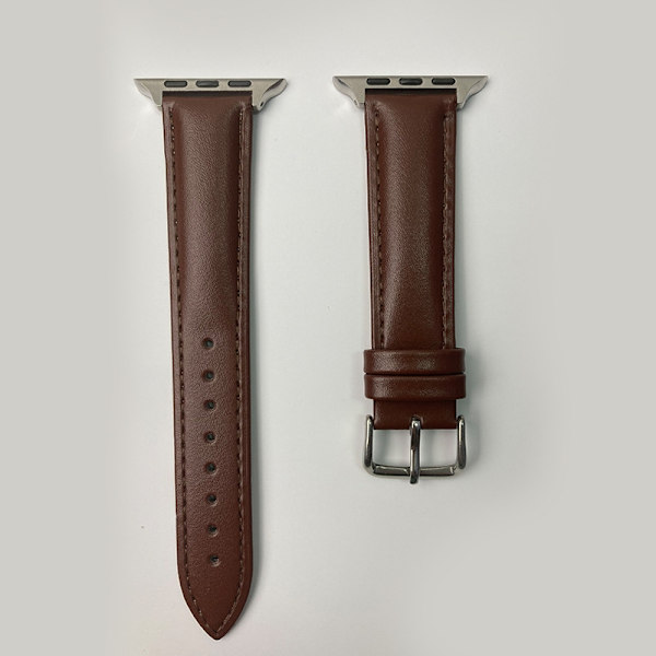 Klockarmband för Apple Watch iWatch S10 endast 42mm mörkbrun med nålmönster PG-normal version
