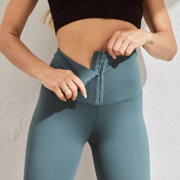 Yogabyxor Sportlyft Atletisk Träning Fitness Leggings för kvinnor GRAY M