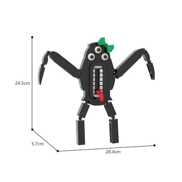 Buildmoc Byggkloss Leksak Fjärde Garten of Banban Gray (number 66, weight 0.033)