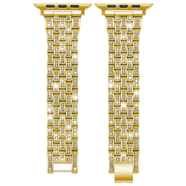 Klockarmband för Apple Watch iWatch för S10-42mm 38/40/41mm Guld