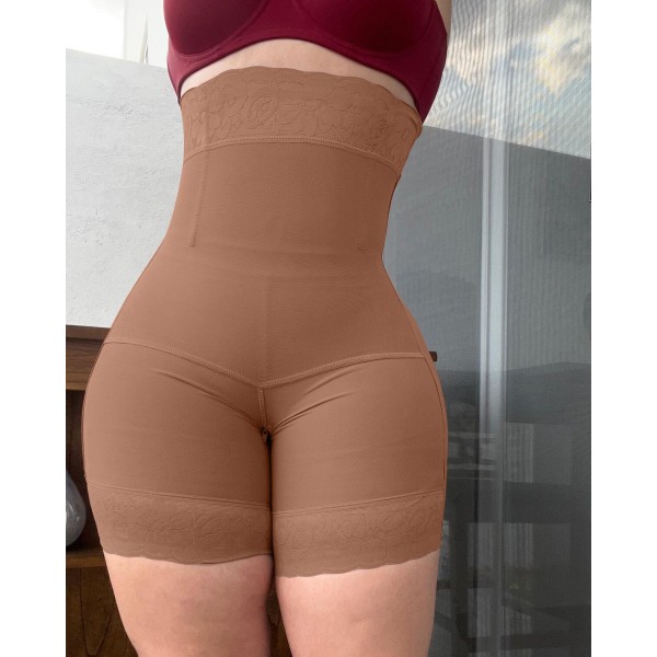 Shapewear Slimming Butt Lifter Control Trosa Underkläder Shorts Slimming Body Shaper Fajas Colombianas Black S