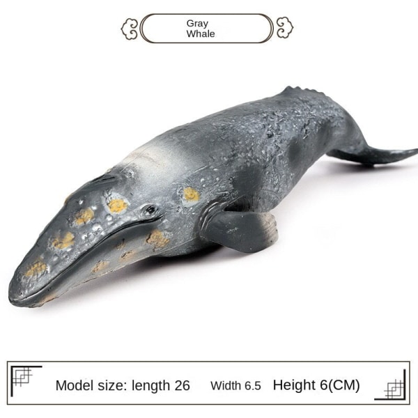 En mängd marina livsmodeller Vithaj Megalodon Whale Shark Tiger Shark Blåval Barn lär sig kognitiva prydnadsföremål M-412 sperm whale [0.150kg]]