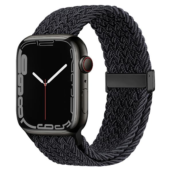 Kellon ranneke Apple Watch iWatch 38/40/41mm Musta Grafiitti