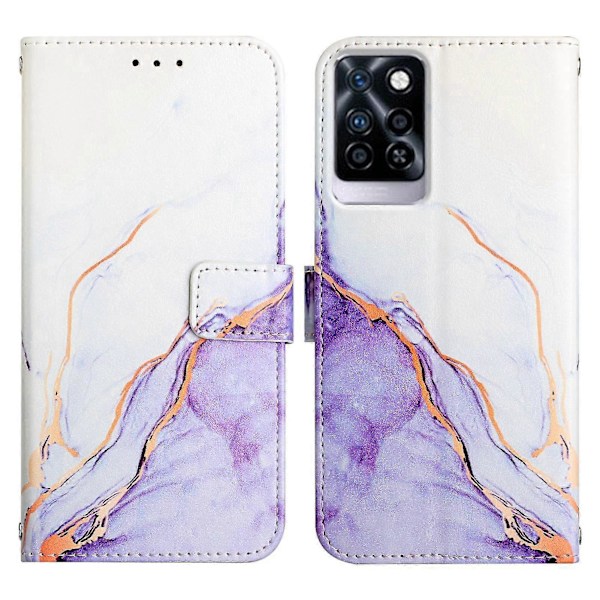 Kompatibel med Infinix Note 10 Pro Plånboksfodral Marmor Magnetiskt Läderfodral C5