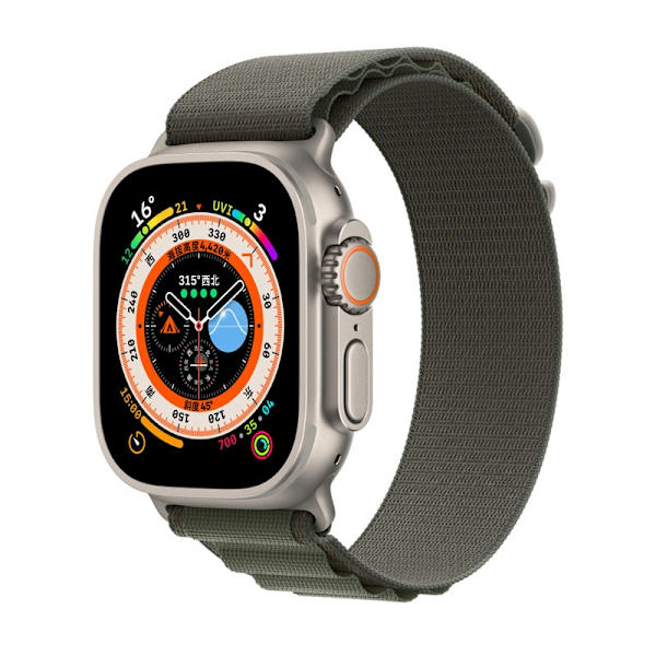 Urrem til Apple Watch iWatch 38/40/41mm Taske Militærgrøn