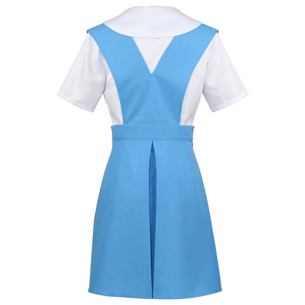 Halloween Japansk Anime Evangelion Kvinnor Cosplay Asuka Langley Soryu Tokyo Ayanami Rei Kostym Skoluniform As picture1 M