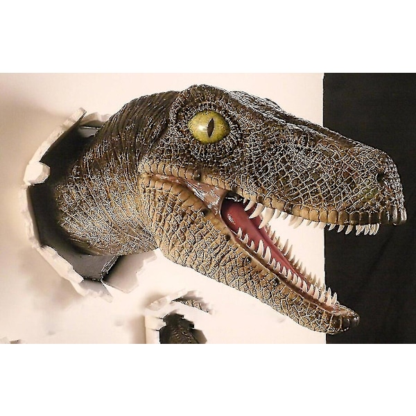 Nytt i Ornts - Velociraptor 3-delt Drak Resin Ornts Rotte Prop Hjem Rotter