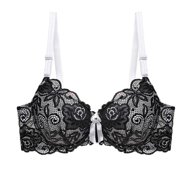Spetsbehåar i Stora Storlekar för Kvinnor Bralette Underkläder Sexiga Underkläder Push Up Justerbar BH Beige 80C