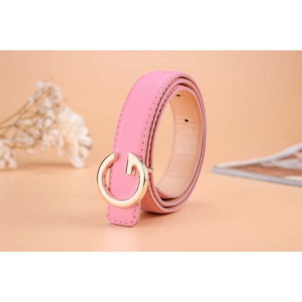Bælte Mode All-Match Børne- og Teenagerbælte Unisex Buksebælte Silver Buckle camel 2 80CM
