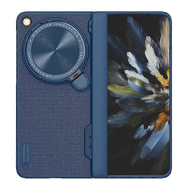 NILLKIN Super Frosted Shield Prop Kompatibel För Oppo Find N3 5G / OnePlus Open Fodral Kameralinsskydd Ställ Blue
