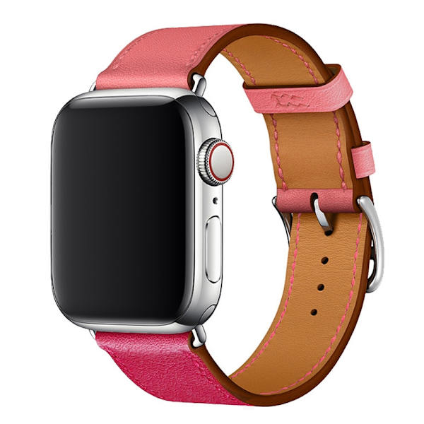 Kellon ranneke Apple Watch iWatch 42/44/45/49mm ruusunpunainen vaaleanpunaisella