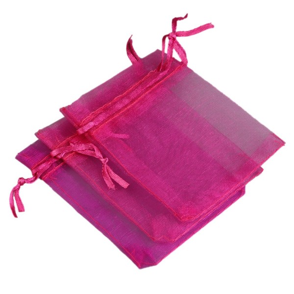 50 st/lot Organzapåsar för smycken 24 färger Dragskopåsar för bröllop Julgodis Presentpåsar Smyckesförpackning Siam 13x18cm