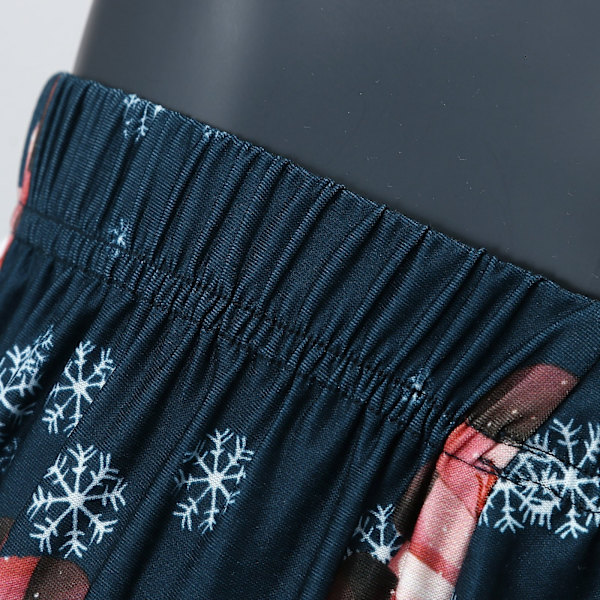 Jouluiset yhteensopivat perhepyjamat Kurpitsa-alusvaatteet Oloasut Yöasut Yhteensopivat kotiasut Pyjamasetti White Dad XXL