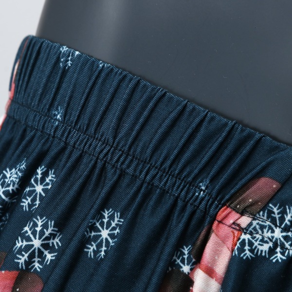 Matchende julepysjamaser for hele familien, gresskarundertøy, loungewear, nattøy, matchende hjemmeklær, pysjamassett White Dad M