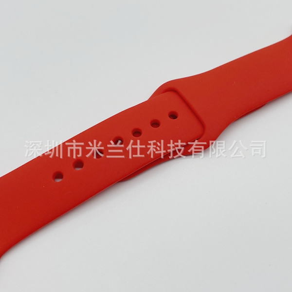 Klockarmband för Apple Watch iWatch 38/40/41/42mm-S10 standardstorlek SM kod 3 stor röd