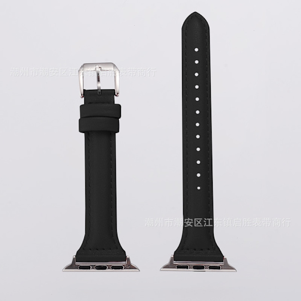 Klockarmband för Apple Watch iWatch S10 exklusiv 46mm Svart PG smal midja