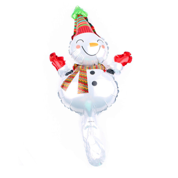 Mini julgran Jul snögubbe ballong Julfest arrangemang Ballong Mini jul aluminium film ballong Christmas New snowman