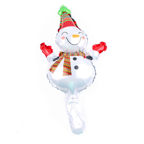 Mini Julgran Jul Snögubbe Ballong Julgransarrangemang Ballong Mini Jul Aluminiumfilm Ballong 圣诞跳跃雪人
