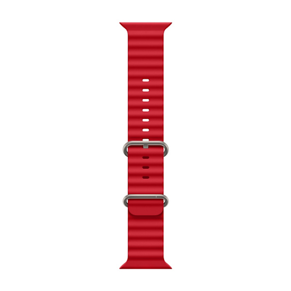 Urrem til Apple Watch iWatch 38/40/41mm, egnet til marine silikone rød