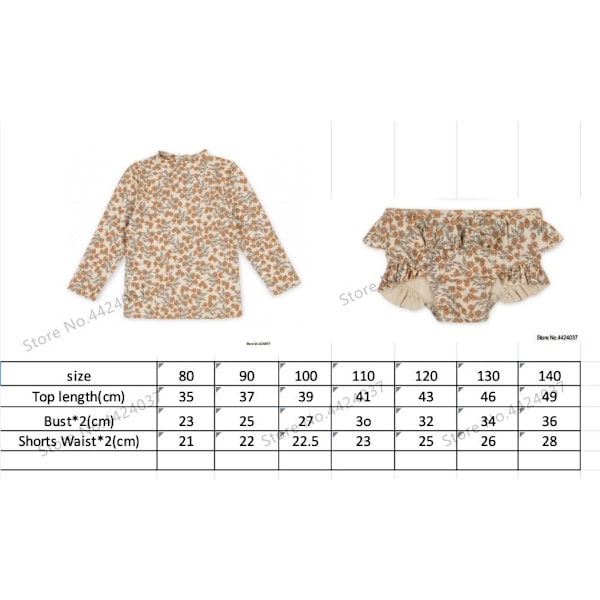KS Baby Flickor Baddräkt Kläder 18M-9T Blomma Barn Märke Kawaii BC Mr TAO Kläder Barn Badkläder Syster Bror Matchande 11 120cm 5-6Y
