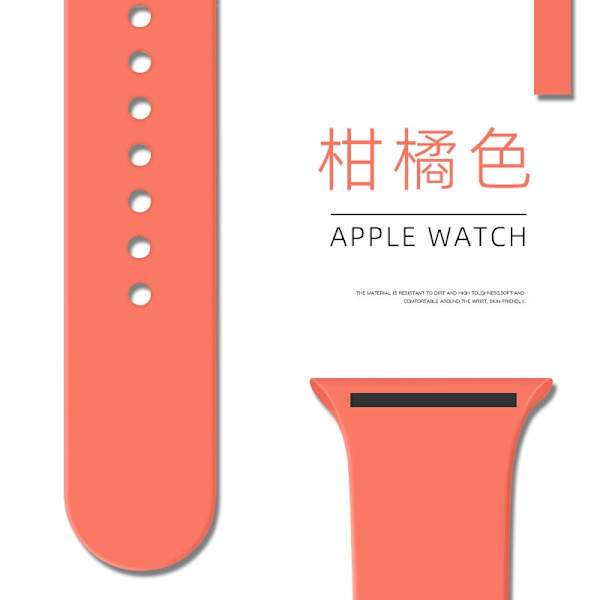 Kellon ranneke Apple Watch iWatch 38/40/41/42mm Standard/S 54 Oranssi