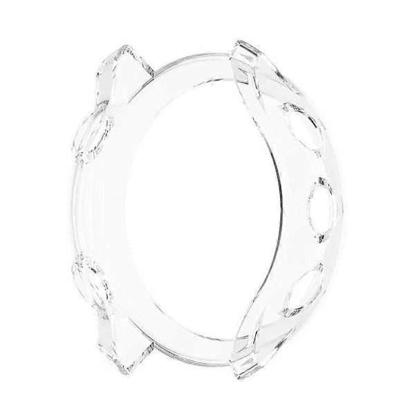 Halvtäckande ihåligt TPU-skyddsfodral (Transparent Svart) för Garmin Forerunner 158 / 55 Transparent White