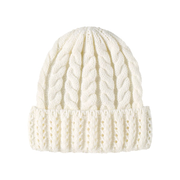 Ny höst och vinter förälder-barn stickad cap grossist enfärgad mamma baby twist varm mössa Gray Adult