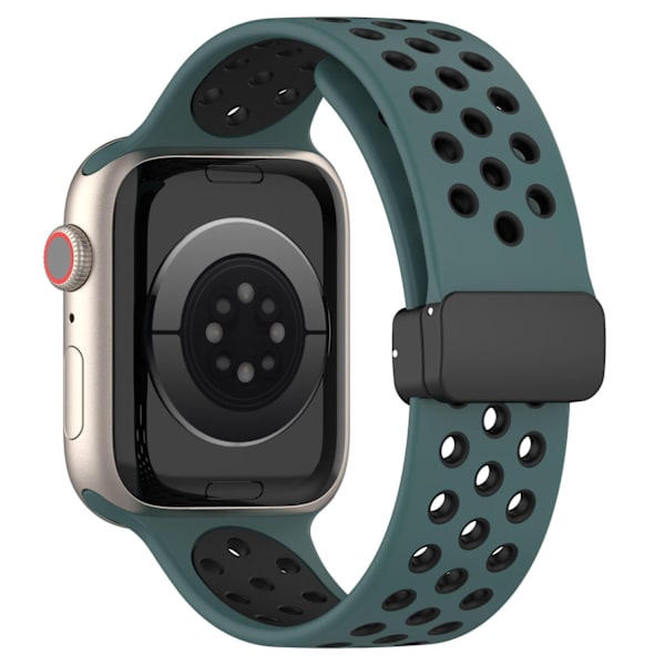 Klockarmband för Apple Watch iWatch 38/40/41/42MM S10 universal olivgrön svart