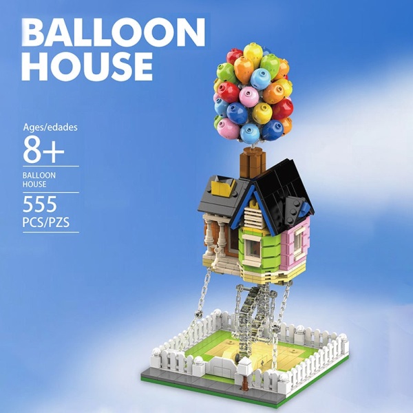 Mailackers City Expert Arkitektur Flyvende Ballonhus Tensegrity Skulpturer Modulære Byggeklodser Venner Børnelegetøj No box4 China