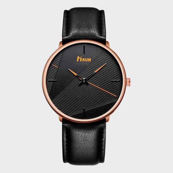 Mesh Armbandsur Modetrend Bälte Quartz Klocka Herr Student Black belt