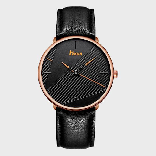 Mesh Armbandsur Modetrend Bälte Quartz Klocka Herr Student black needle