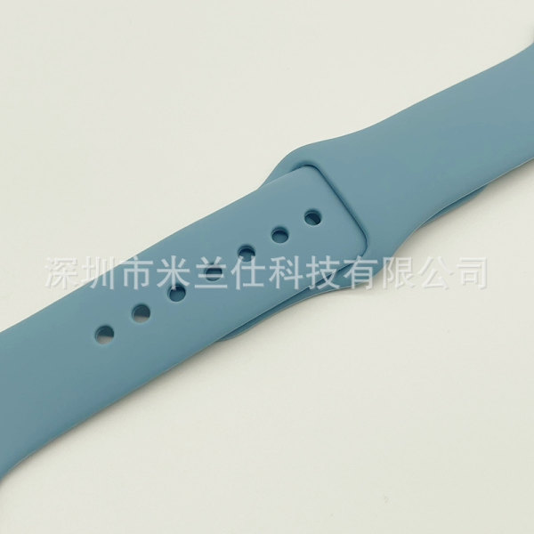 Klockarmband för Apple Watch iWatch 38/40/41/42mm-S10 utökad storlek ML kod 62 ljusblå