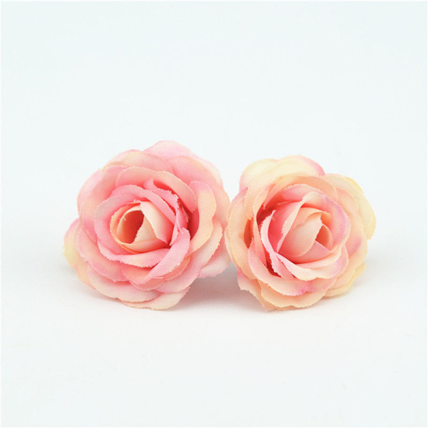 10 st 2,5 cm Mini Ros Tyg Konstgjord Blomma För Bröllopsfest Hem Rum Dekoration Bröllopsskor Hattar Tillbehör Sidenblomma Beige