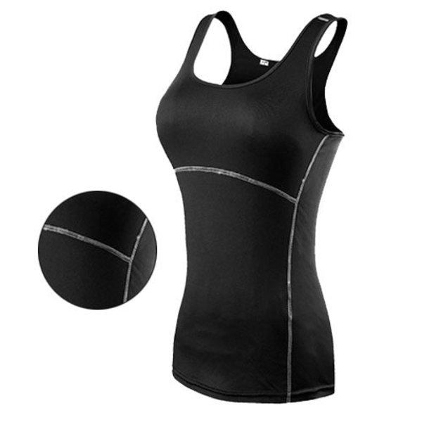 Yoga Tröjor Kvinnor Sexig Gym Sportkläder Väst Fitness Tajt Snabbtorkande white XL