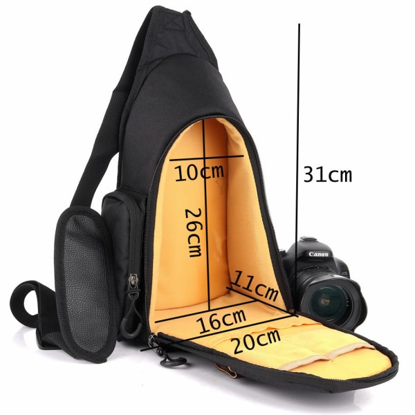Ledig utomhuskamera väska, trekantig axelväska för Nikon kamera Default Title