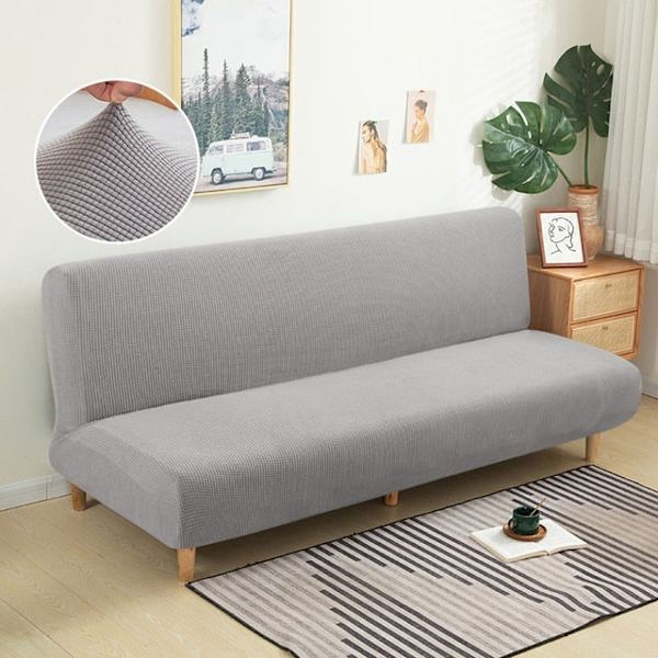 Selkänojaton vuodesohvan päällinen Polar fleece ilman käsinojia Painetut päälliset Joustava suojus Taitettava huonekalujen koristelu Penkinpäälliset 5 L Size