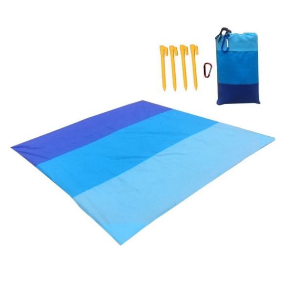 2x2,1 m Stor Strandhandduk Matta Anti Sandfri Strand Anti Sand Strandfilt Överdimensionerad Ficka Picknick Vindskydd Sandtät Multi-colored 01 2.1x2m