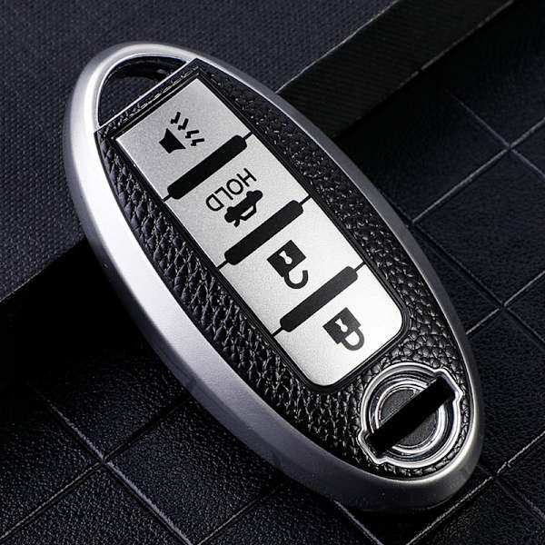 4 napin auton avaimen kotelo Nissan Leaf Micra Qashqai J11 J10 X Trail T32 Versa Note Patrol avaimenperäkotelon lisävarusteille Red