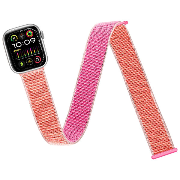 Kellon ranneke Apple Watch iWatch 38/40/41mm -kelloon, ranneke on paljon pidempi kuin kellon hihna - Granaattiomena