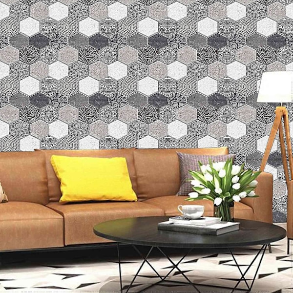Vanntett PVC Subway Kjøkken Backsplash Flis Peel And Stick Selvklebende Tapet DIY Baderom V