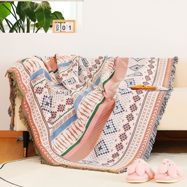 Dubbelsidig Användning Soffhandduk Överdrag Stickad Pläd Filt Soffa Överdrag Stort Golvmatta För Sovrum Vardagsrum Heminredning R 90X90cm