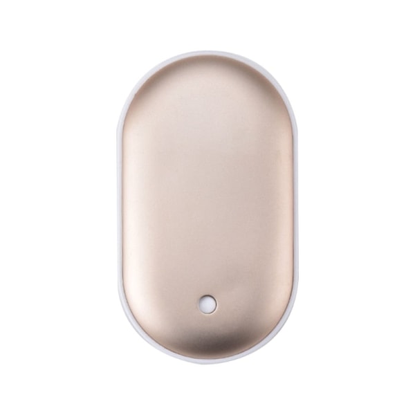 Bærbar Mini Håndvarmer 2 I 1 USB Oppladbar Brostein Lomme Mobil Powerbank Gjenbrukbar Elektrisk Vintervarmer Tyrant Gold