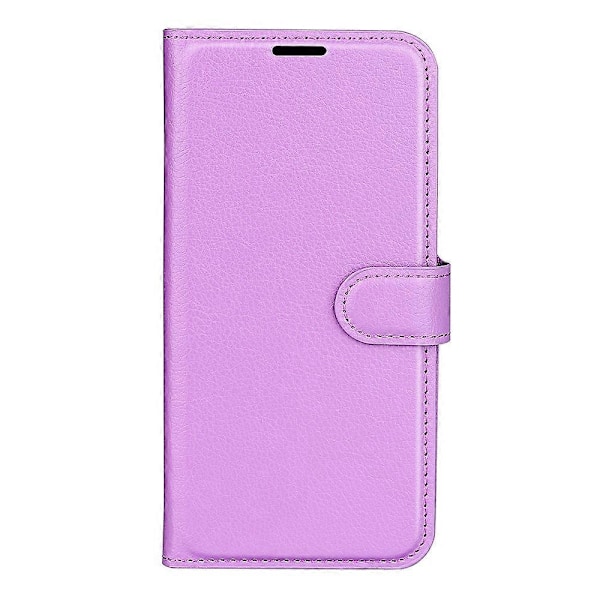 För HMD Skyline Fodral Litchi Textur Stötsäkert Läder Plånbok Telefonfodral - Blå Purple