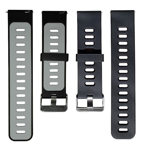 Tofarget Klokkereim 22mm for Huami Amazfit2 Samsung WACTH 46mm Outer Black and inner Blue