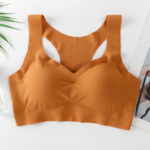Seksikkäät syvään uurretut V-liivit naisille, langattomat rintaliivit, push-up-pehmustetut bralettet, saumattomat mukavat alusvaatteet, Femme Pink M