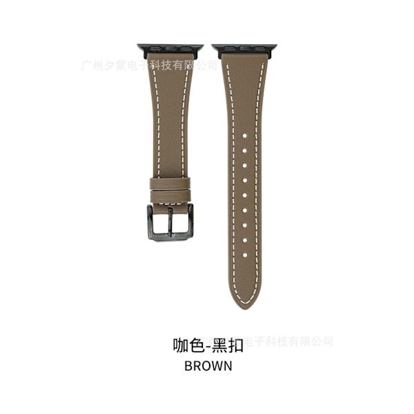 Urrem til Apple Watch iWatch 38/40/41 Brun-Sort Knap