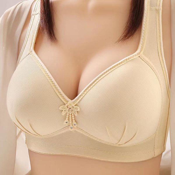 Dame Undertøj Bryst Push Up BH Polstret BH Blonde BH'er Til Kvinder Pushup BH Black 38/85BC