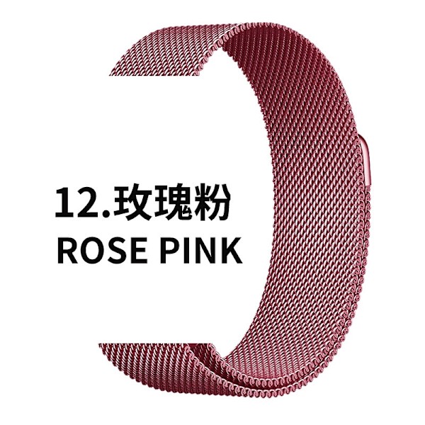 Urrem til Apple Watch iWatch Gældende: 1-9 generation SE 38/40/41 10 generation 42 12 rosarød